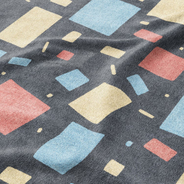 Geometric Confetti Twilight Mockup Fleece Detail
