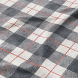 Wallace Plaid Navy & Red Mockup Fleece Detail