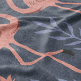 Flamingo Friends Navy Mockup Fleece Detail