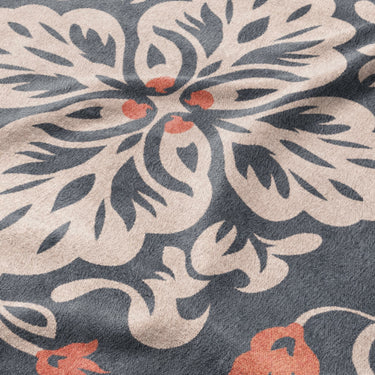 Annette Navy & Orange Mockup Fleece Detail