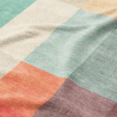 Polyphony Multicolor Earthtone Mockup Fleece Detail