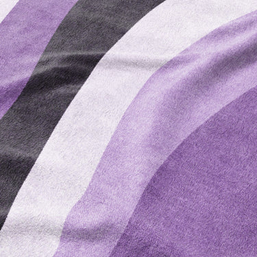 Sinuous Purple Monochrome Mockup Fleece Detail