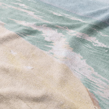 On the Beach by Fidelia Bridges Mockup Fleece Detail