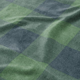 Buffalo Plaid Green Navy Mockup Fleece Detail