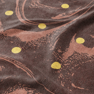 Acid Burn Clay & Yellow Mockup Fleece Detail