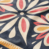 Jasmina Navy Multicolor Mockup Fleece Detail