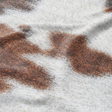 Cowhide Print Mockup Fleece Detail