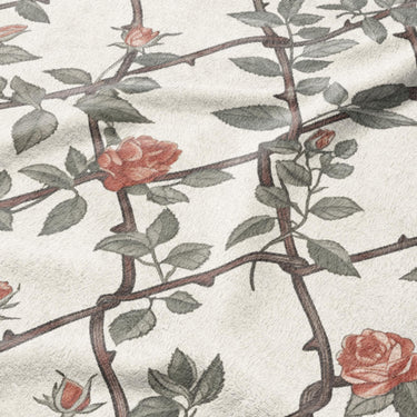 Rose Lattice Mockup Fleece Detail