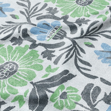 Corriana Blue & Green Mockup Fleece Detail