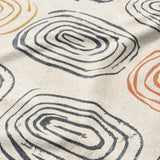 Horatio Ivory & Orange Mockup Fleece Detail