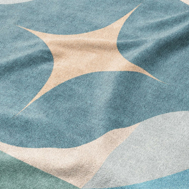 Maxine Seafoam & Peach Mockup Fleece Detail