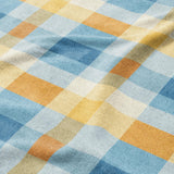 Monroe Plaid Blue & Yellow Mockup Fleece Detail