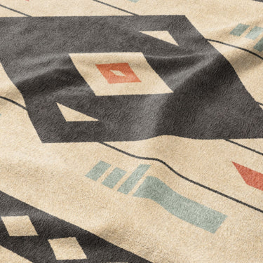 Zosia Black & Taupe Mockup Fleece Detail