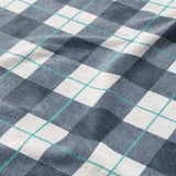 Wallace Plaid Blue & Teal Mockup Fleece Detail