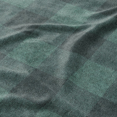 Buffalo Plaid Deep Teal Mockup Fleece Detail