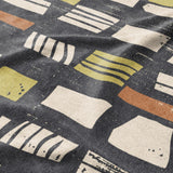 Milo Navy Lime & Terracotta Mockup Fleece Detail