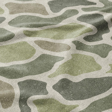 Duck Camo Green Mockup Fleece Detail