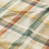 Madras Plaid Taupe Green Mockup Fleece Detail
