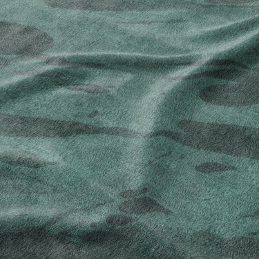 Hurley Splatter Dye Teal Mockup Fleece Detail