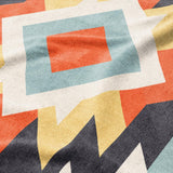 Dakota Blue & Orange Mockup Fleece Detail