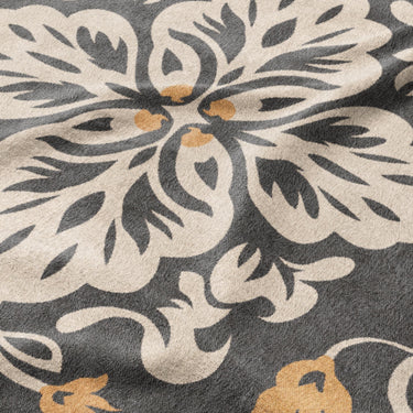 Annette Vintage Black & Yellow Mockup Fleece Detail