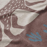 Desert Coyote Dark Red Clay & Dusty Blue Mockup Fleece Detail
