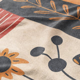 Midsummer Bloom Blue & Red Mockup Fleece Detail