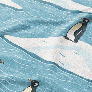 Arctic Penguins Mockup Fleece Detail
