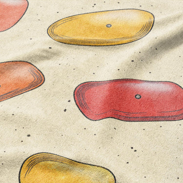 Climbing Holds Mockup Fleece Detail