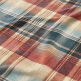 Monaghan Plaid Blue & Red Mockup Fleece Detail