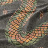 Snake in the Woods Mockup Fleece Detail