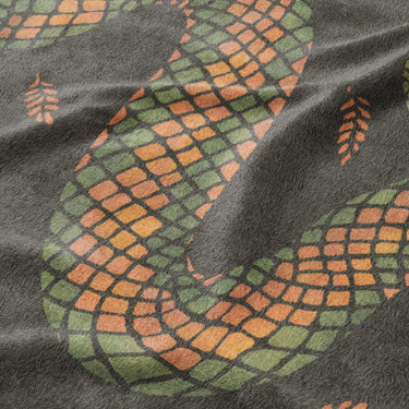 Snake in the Woods Mockup Fleece Detail