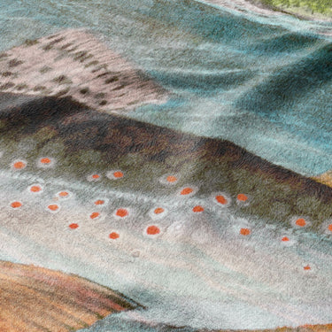 Hooked Fish Mockup Fleece Detail