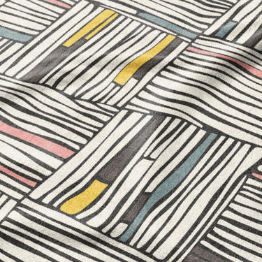 Atticus Multicolor Crosshatch Mockup Fleece Detail