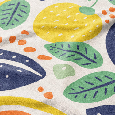 Pamplemousse and Bay Leaf Mockup Fleece Detail
