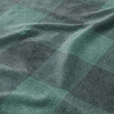 Buffalo Plaid Deep Teal Mockup Fleece Detail