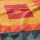 Zareen Blue & Orange Mockup Fleece Detail