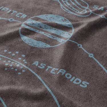Solar System Burgandy & Powder Blue Mockup Fleece Detail