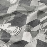 Harmon Surreal Chess Black & White Mockup Fleece Detail