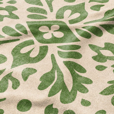 Floranna Ivory & Green Mockup Fleece Detail