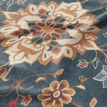 Miriam Navy & Burgundy Mockup Fleece Detail