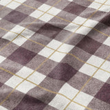 Wallace Plaid Maroon & Gold Mockup Fleece Detail