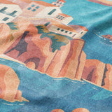 Mediterranean Cliffside Village Mockup Fleece Detail