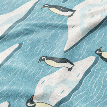 Arctic Penguins Mockup Fleece Detail