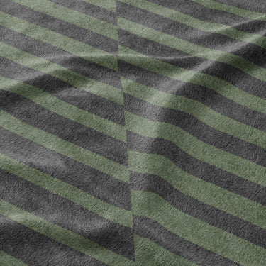 Euclid Black & Green Mockup Fleece Detail