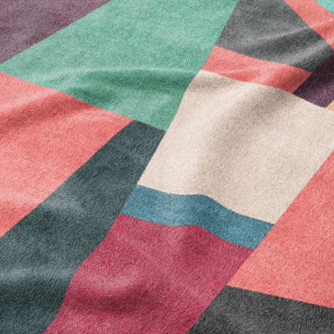 Baxter Pink Multicolor Mockup Fleece Detail