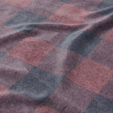 Buffalo Plaid Maroon & Navy Mockup Fleece Detail