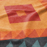 Zareen Blue & Orange Mockup Fleece Detail