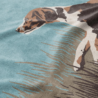 That Dog'll Hunt Blue Mockup Fleece Detail