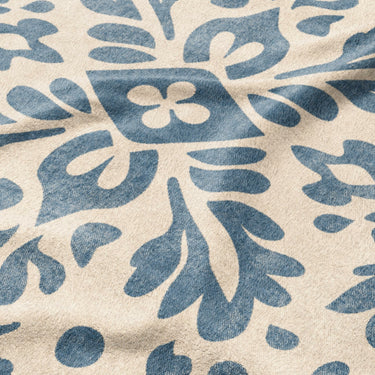 Floranna Ivory & Blue Mockup Fleece Detail